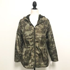 Ashley by 26 International Green Camo Faux Fur